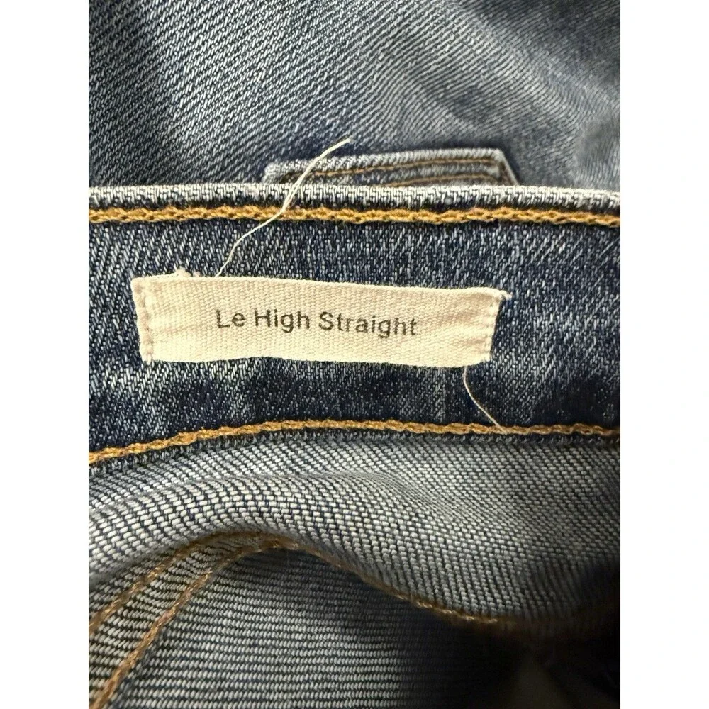 FRAME Le Nouveau Split-Hem Straight Jeans Raw‎ Hem Distressed 26 - Picture 4 of 8